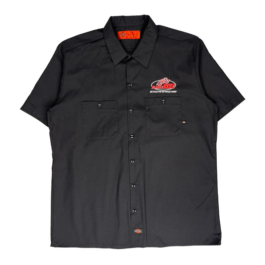 Dickies Short Sleeve Shirt - XL Black Polyester Blend