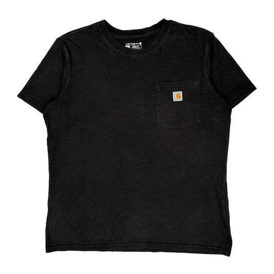 Vintage Carhartt T-Shirt - Large Black Cotton