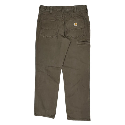 Carhartt Trousers - 34W 32L Brown Cotton