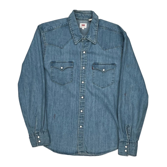 Levis Denim Shirt - Large Blue Cotton