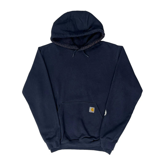 Carhartt Hoodie - Small Navy Cotton Blend