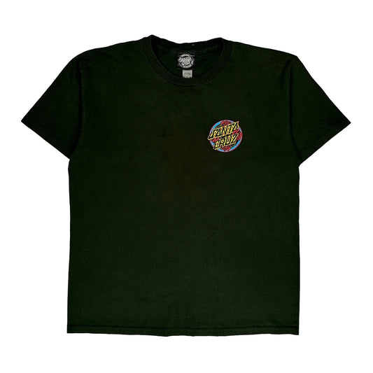 Santa Cruz Graphic T-Shirt - XL Green Cotton