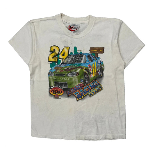 Age 14-16 Chase Authentics Nascar T-Shirt - Large White Cotton