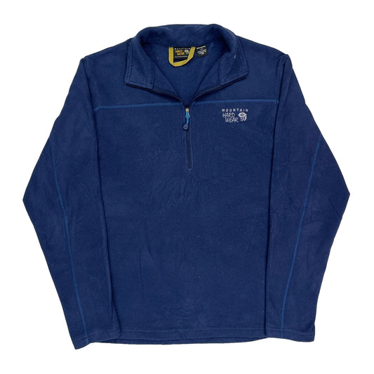 Vintage Mountain Hard Wear Fleece - Large Blue Polyester