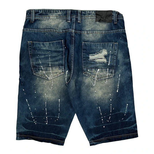 Switch Denim Shorts - 36W 12L Blue Cotton