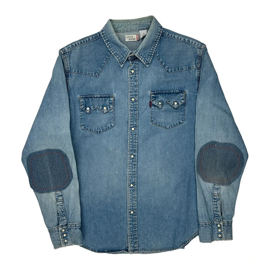 Levis Denim Shirt - Large Blue Cotton