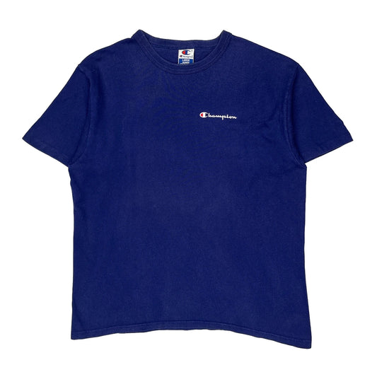 Champion T-Shirt - Large Navy Cotton