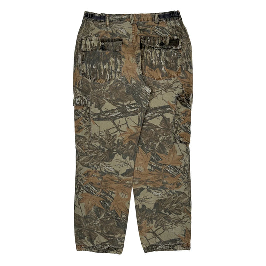 Mossy Oak Camo Cargo Trousers - 30W 29L Camo Cotton