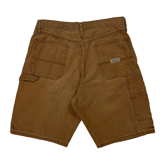 Wrangler Carpenter Shorts - 31W 10L Brown Cotton