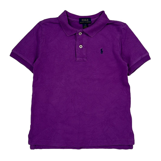Age 4 Polo By Ralph Lauren Polo Shirt - Small Purple Cotton