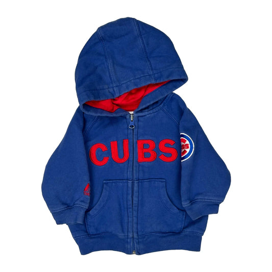 Age 12 Months, Chicago Cubs Majestic Mlb Hoodie - 2XS Blue Cotton Blend