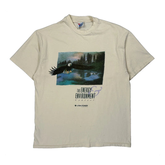 Energy & Environment Contest Hanes Graphic T-Shirt - Large Cream Cotton