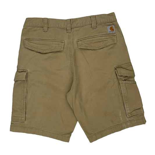 Carhartt Cargo Shorts - 32W 10L Khaki Cotton