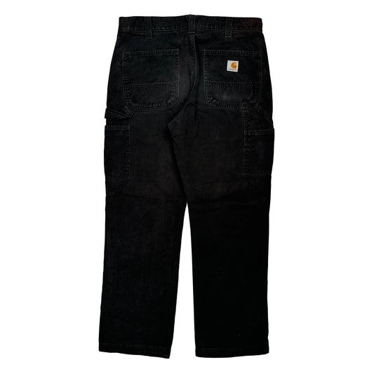 Carhartt Carpenter Trousers - 33W 30L Black Cotton