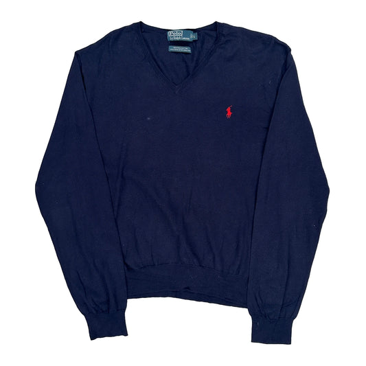 Polo By Ralph Lauren Jumper - Large Red Cotton