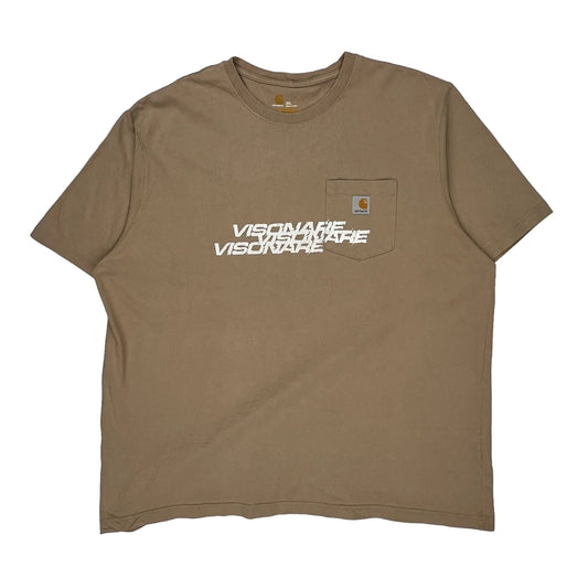 Visionare Carhartt T-Shirt - 2XL Brown Cotton