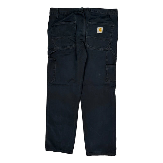 Carhartt Carpenter Trousers - 36W 32L Black Cotton