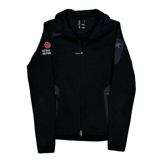 Athlete Republic Logo Arc''Teryx Fleece Jacket - Small Black Polyester