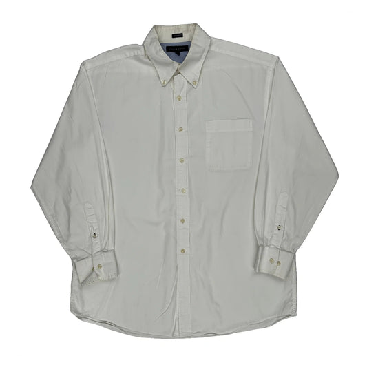 Tommy Hilfiger Shirt - Large White Cotton