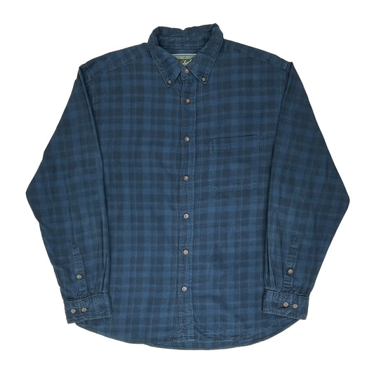 Woolrich Checked Shirt - Large Blue Cotton