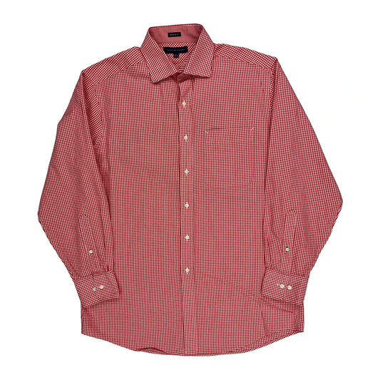Tommy Hilfiger Checked Shirt - Medium Red Cotton