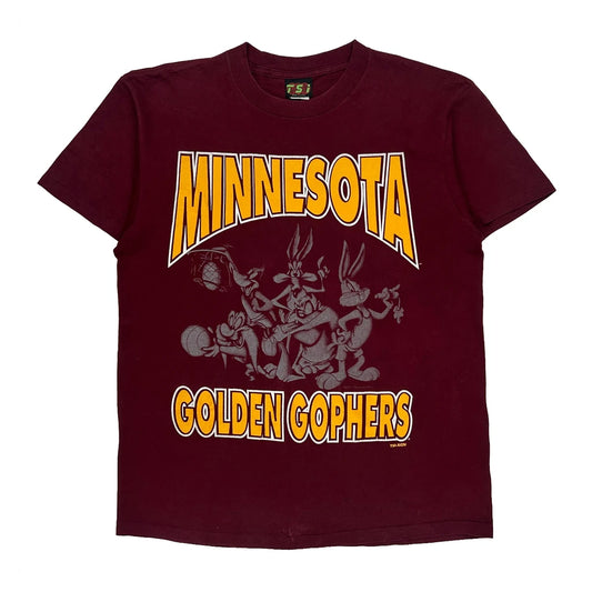 Minnesota Golden Gophers Tsi Single Stitch T-Shirt - Large Burgundy Cotton