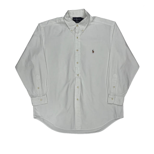 Vintage Ralph Lauren Shirt - Large White Cotton