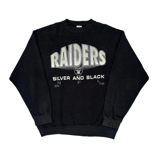 Oakland Raiders Salem Nfl Sweatshirt - XL Black Cotton Blend