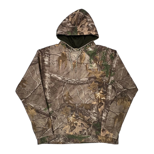 Kings River Camo Hoodie - Large Brown Polyester