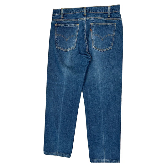 Orange Tab Levis Jeans - 34W 30L Blue Denim