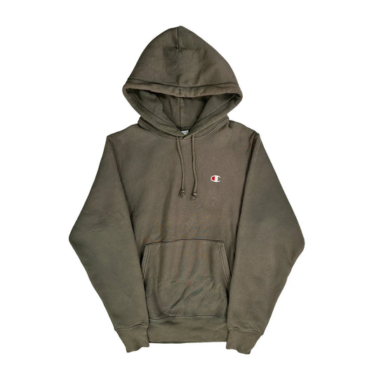 Reverse Weave Champion Hoodie - Small Grey Cotton Blend