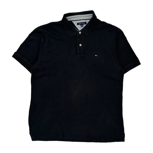 Tommy Hilfiger Polo Shirt - XL Black Cotton