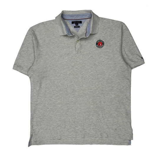 Tommy Hilfiger Polo Shirt - XL Grey Cotton