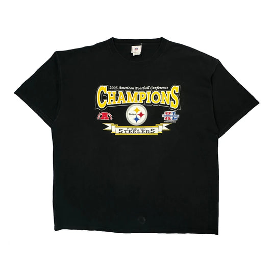 Pittsburgh Steelers Nfl T-Shirt - 2XL Black Cotton