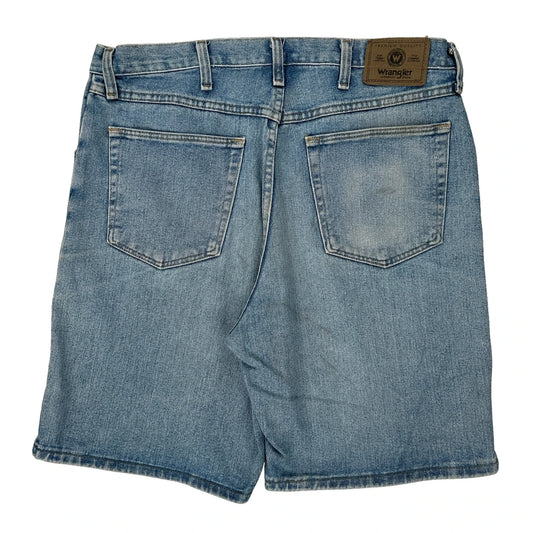 Wrangler Denim Shorts - 36W 9L Light Wash Cotton