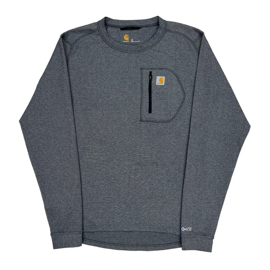 Carhartt Long Sleeve T-Shirt - Medium Gray Polyester