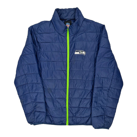 Seattle Seahawks Nfl Puffer - XL Blue Polyester