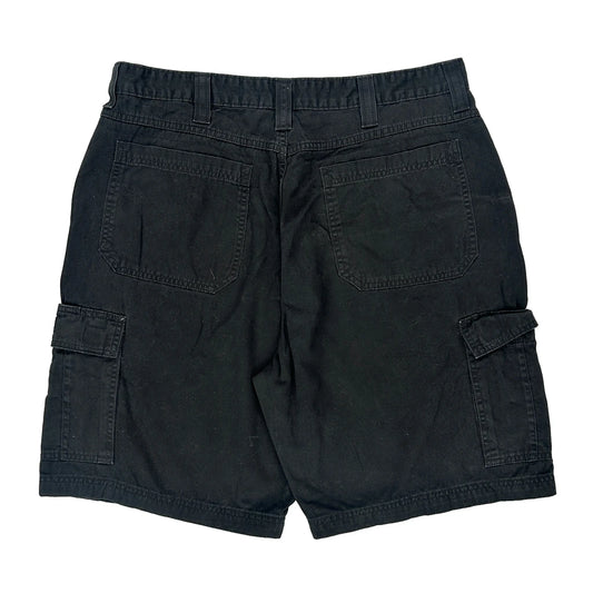 Wrangler Cargo Shorts - 35W 10L Black Cotton