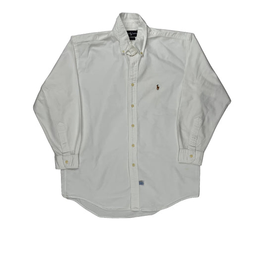 Ralph Lauren Shirt - Medium White Cotton