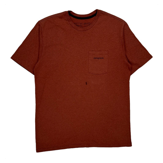 Vintage Responsibili-Tee Patagonia Graphic T-Shirt - Small Red Cotton Blend