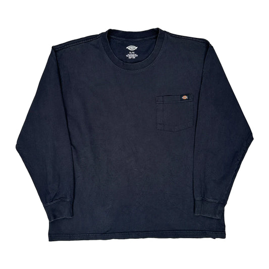 Vintage Dickies Long Sleeve T-Shirt - XL Navy Cotton