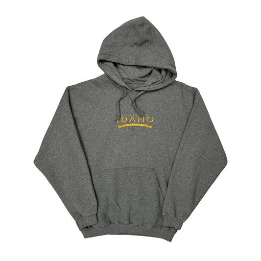 University Of Idaho Vandals Gear College Hoodie - Medium Grey Cotton Blend
