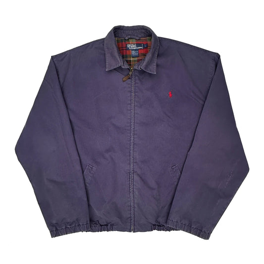 Polo By Ralph Lauren Harrington Jacket - Large Purple Cotton