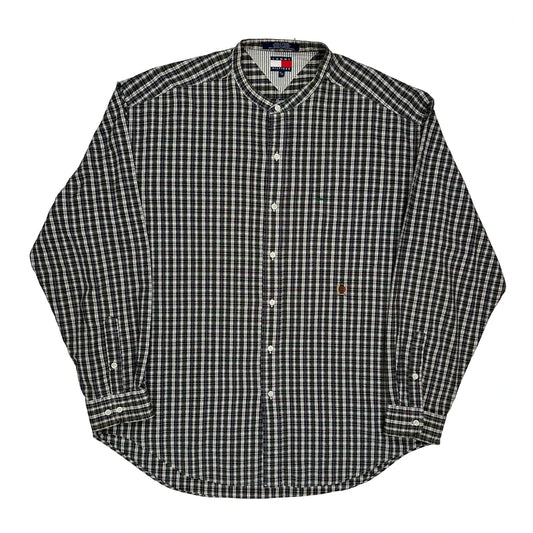 Tommy Hilfiger Checked Shirt - XL Black Cotton