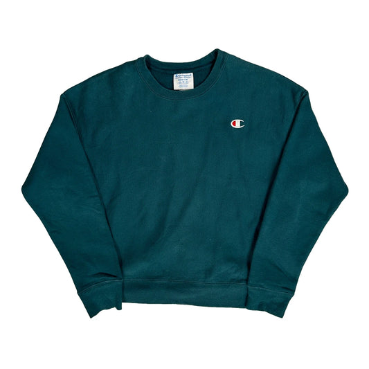 Reverse Weave Champion Sweatshirt - Medium Green Cotton