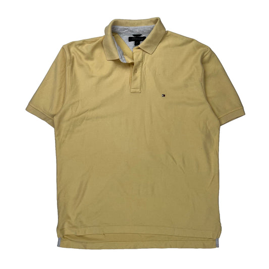Tommy Hilfiger Polo Shirt - XL Yellow Cotton