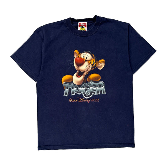 Age 14-16 Mickey Inc Cartoon T-Shirt - Large Navy Cotton