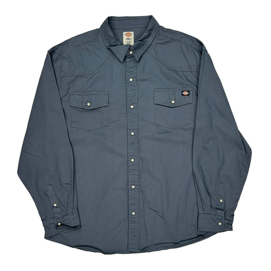 Dickies Shirt - 2XL Grey Cotton