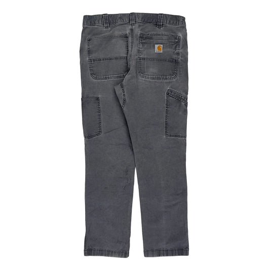 Carhartt Double Knee Carpenter Trousers - 33W 30L Grey Cotton