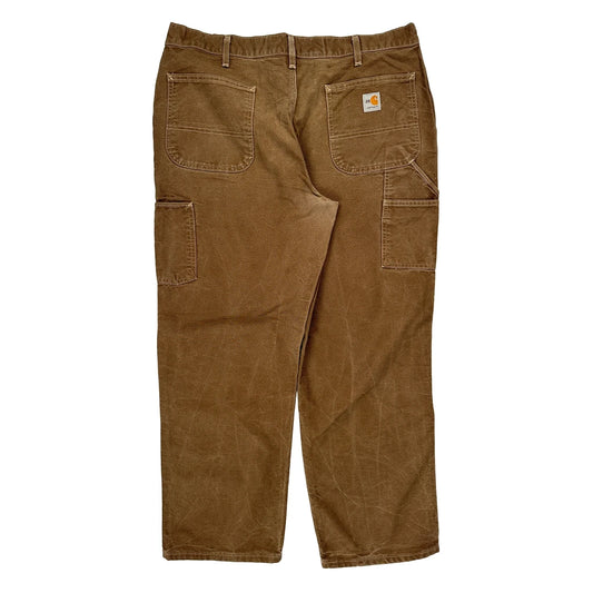 Fr Carhartt Carpenter Trousers - 38W 30L Brown Cotton Blend